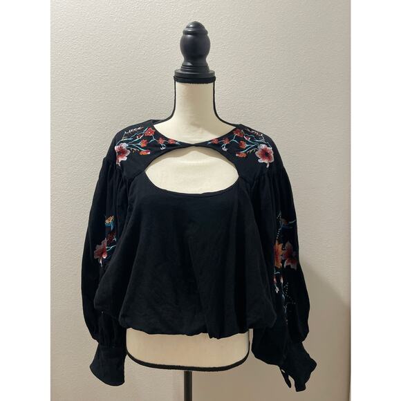 FREE PEOPLE Lita Embroidered Top - Picture 1 of 8